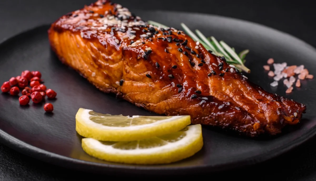 🐟Saumon au miel et soja au four