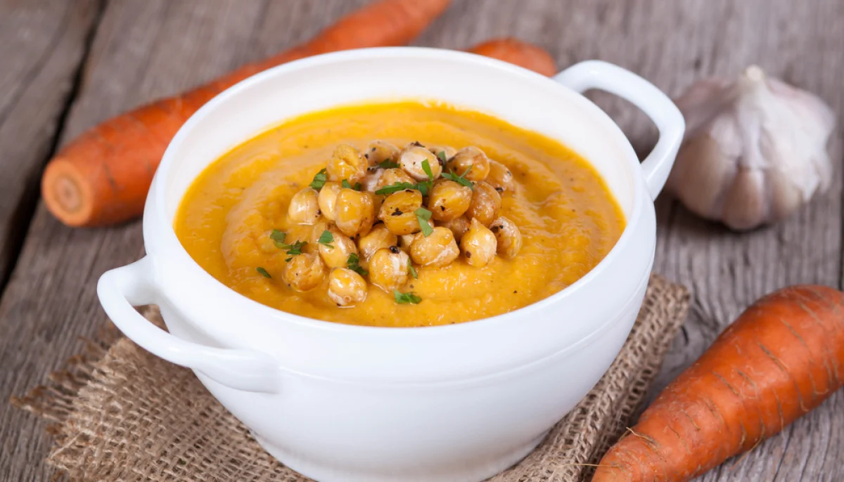 🥣Soupe de pois chiches et carottes