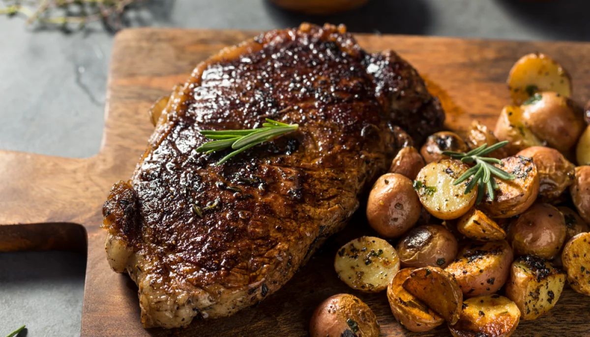 🥩Steak poêlé et pommes de terre rôties au beurre