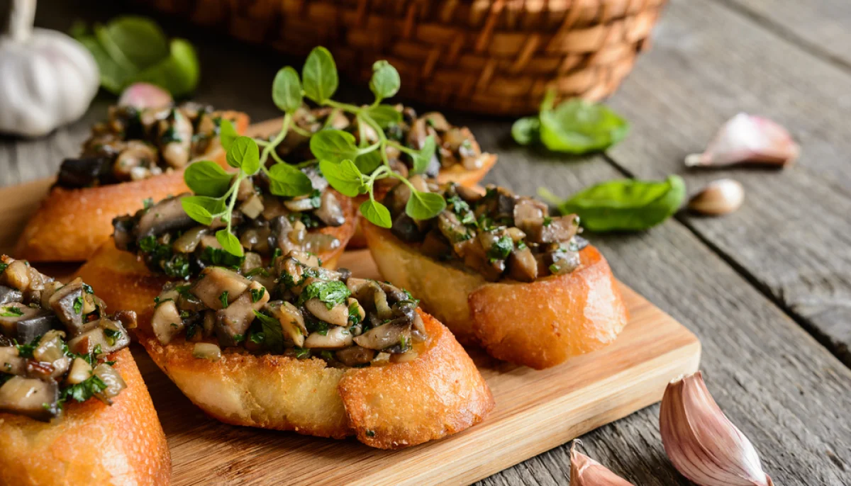 🍄 Bruschetta aux champignons facile