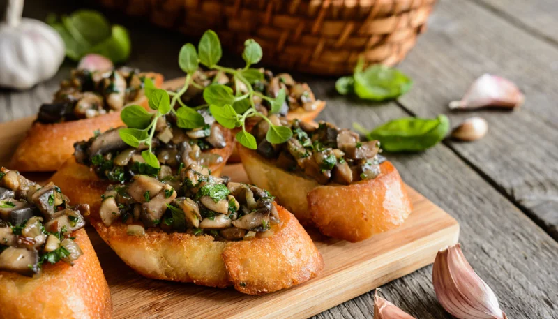 🍄 Bruschetta aux champignons facile