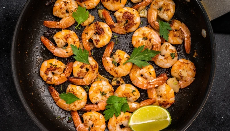 🍤Crevettes au beurre persillé