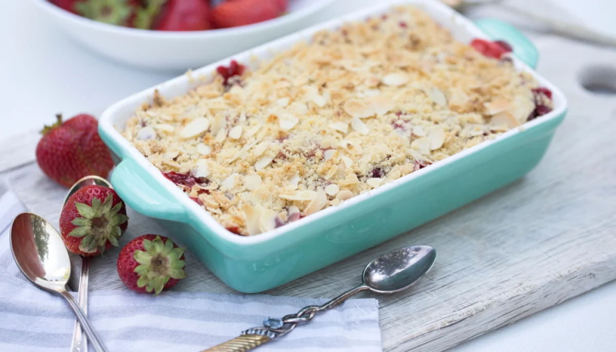 🍓Crumble fraises et pommes