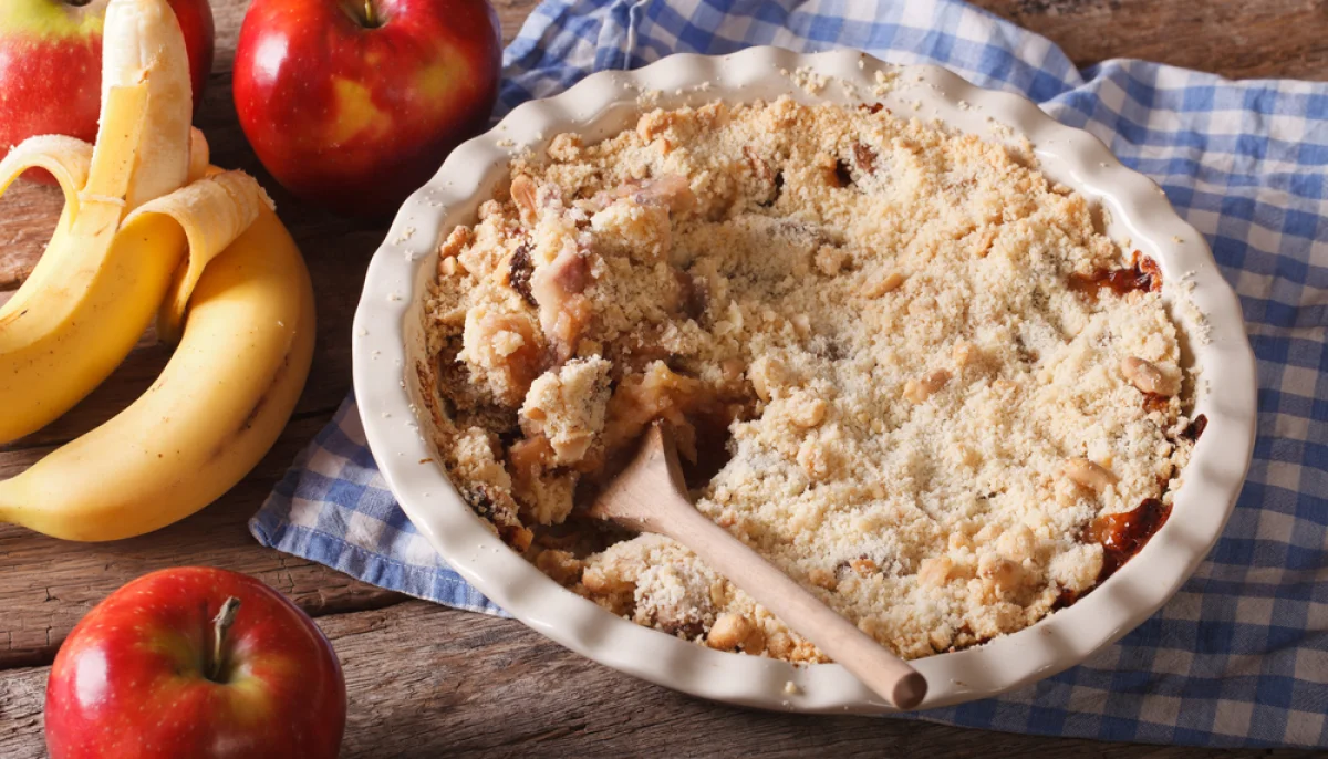 🍎🍌Crumble pommes banane