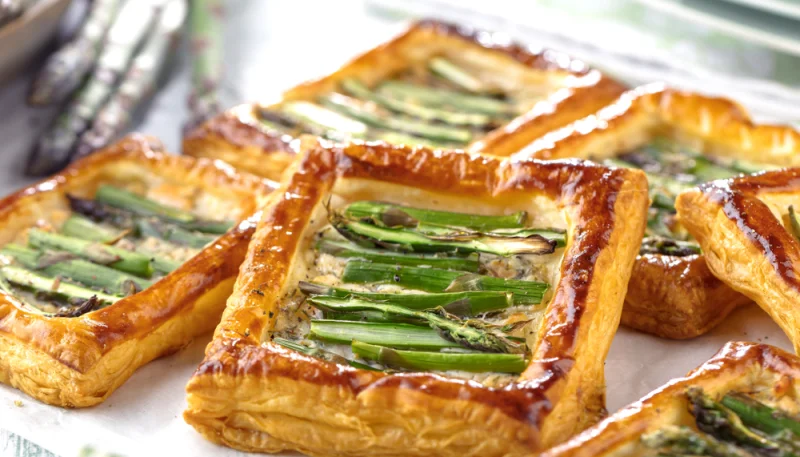 🥐Feuilletés rapides aux asperges vertes