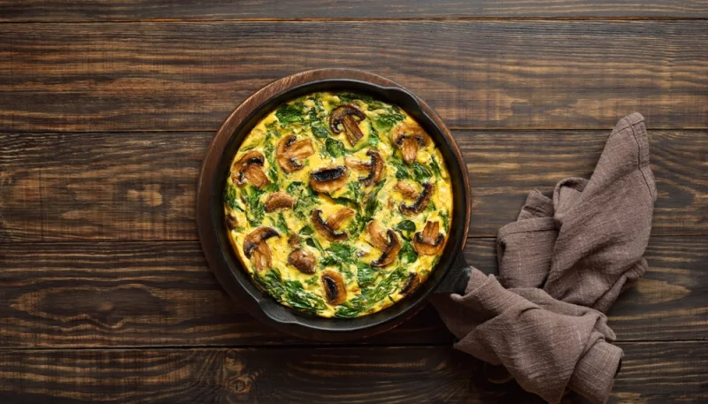 🍳Frittata aux épinards et champignons