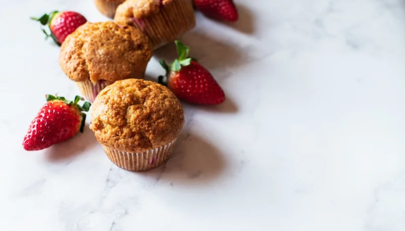 🍓🧁Muffins aux fraises faciles