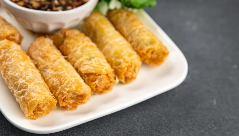 🥢Nems aux crevettes croustillants