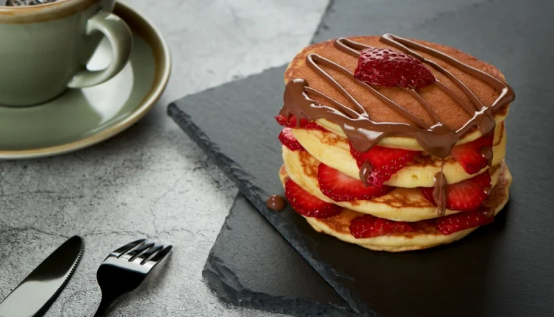 🍓🥞Pancakes aux fraises fraîches
