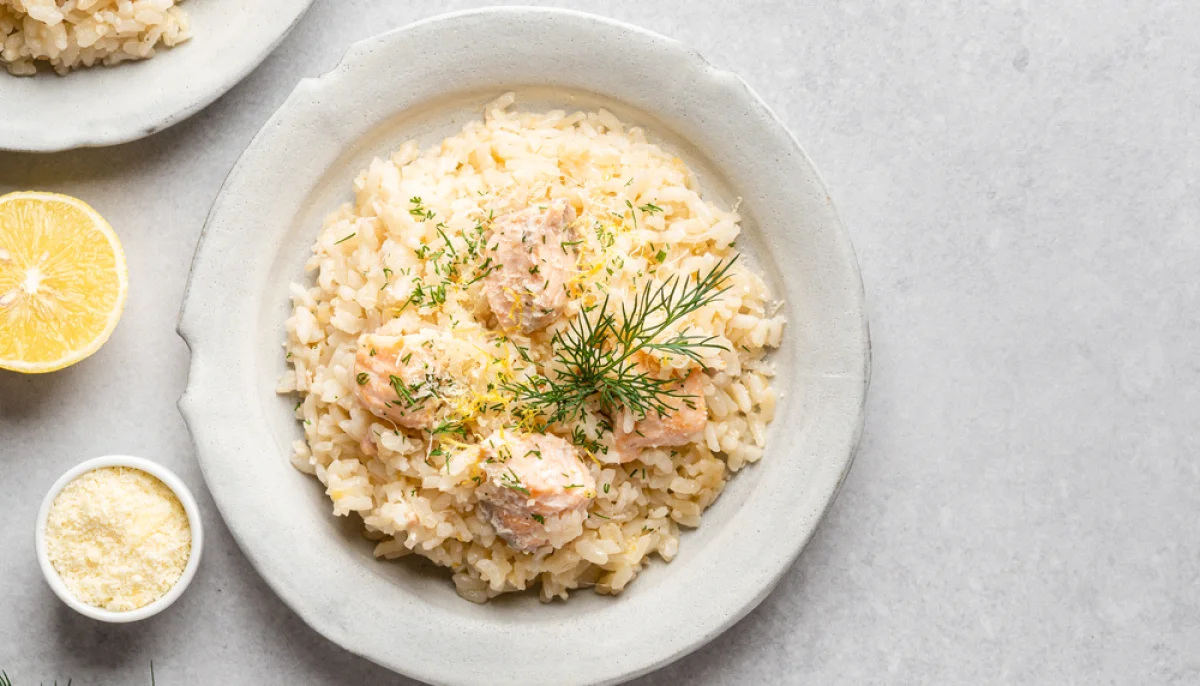 🍋🍚 Risotto au saumon et citron