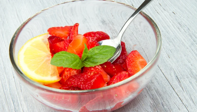 🍓 Salade de fraises à la menthe