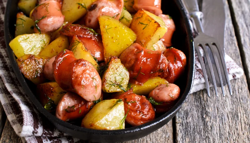 🌭Saucisses au four et pommes de terre