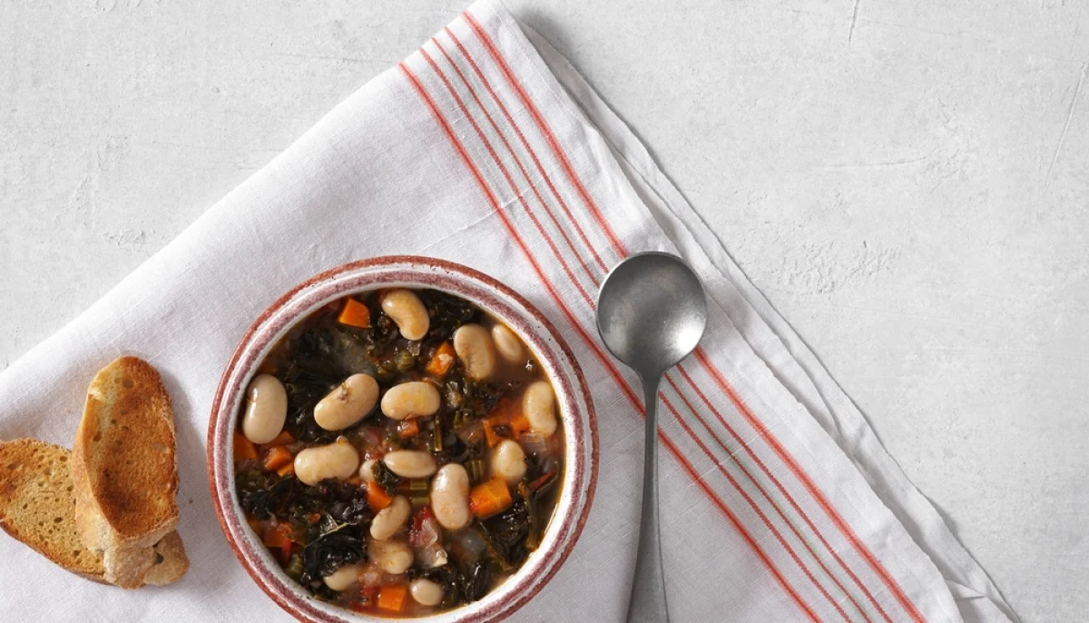 🥣Soupe de chou kale et haricots blancs