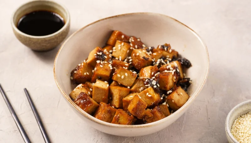 Tofu poêlé sauce soja douce