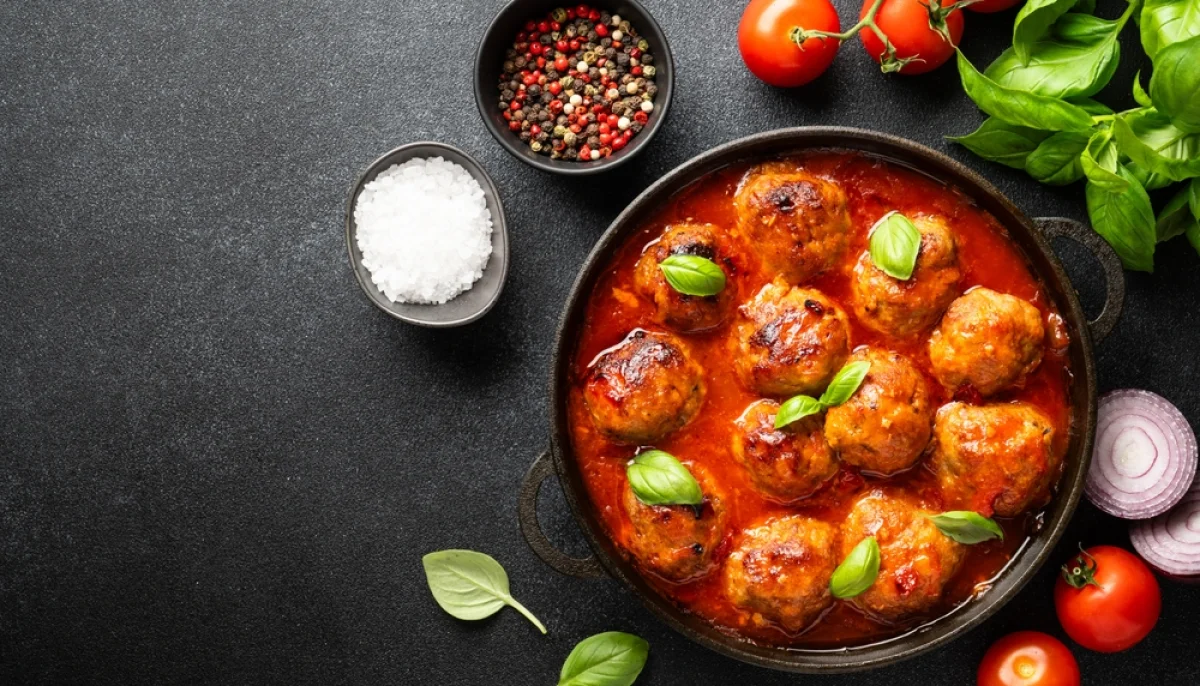 🍗Boulettes de poulet sauce tomate légère