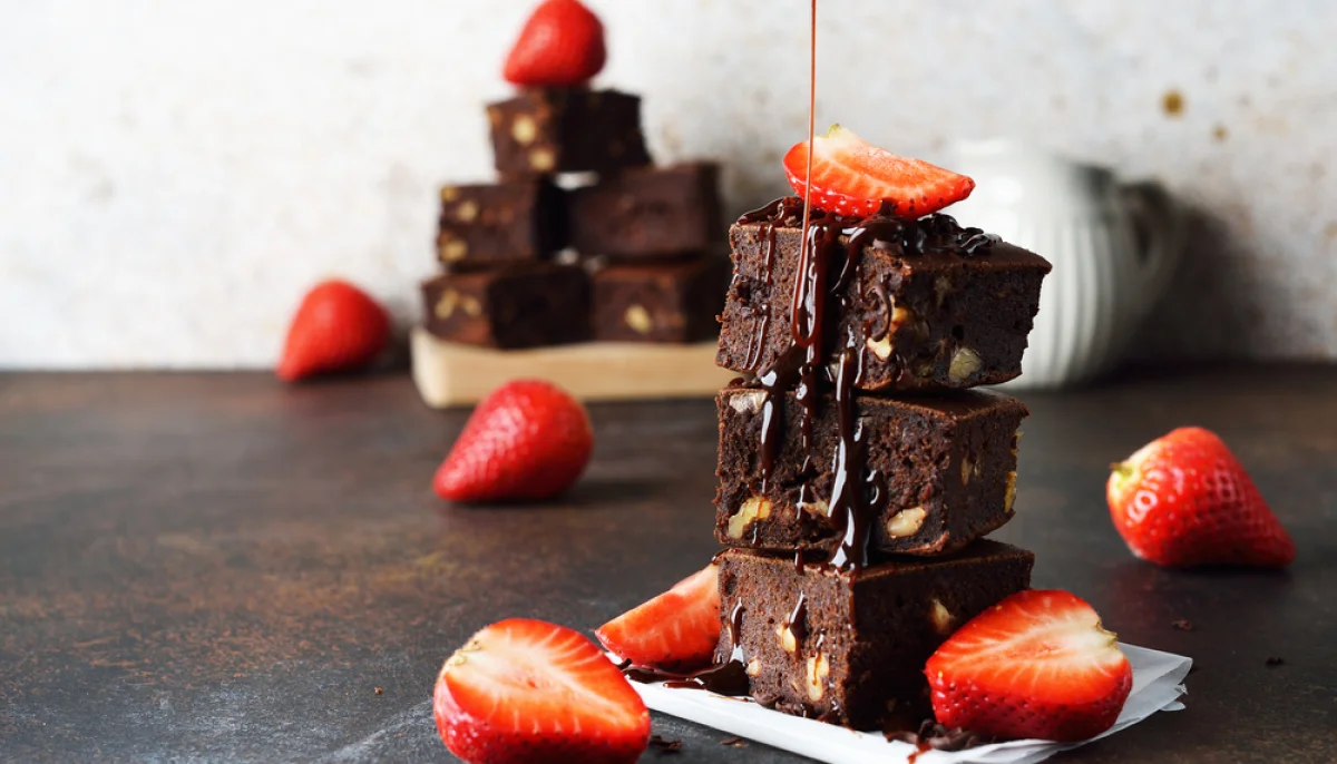 🍫🍓Brownie chocolat et fraises