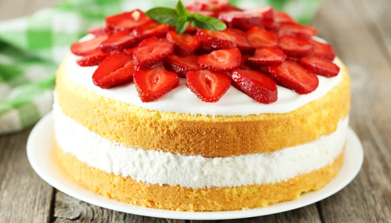 🍓Chiffon cake aux fraises