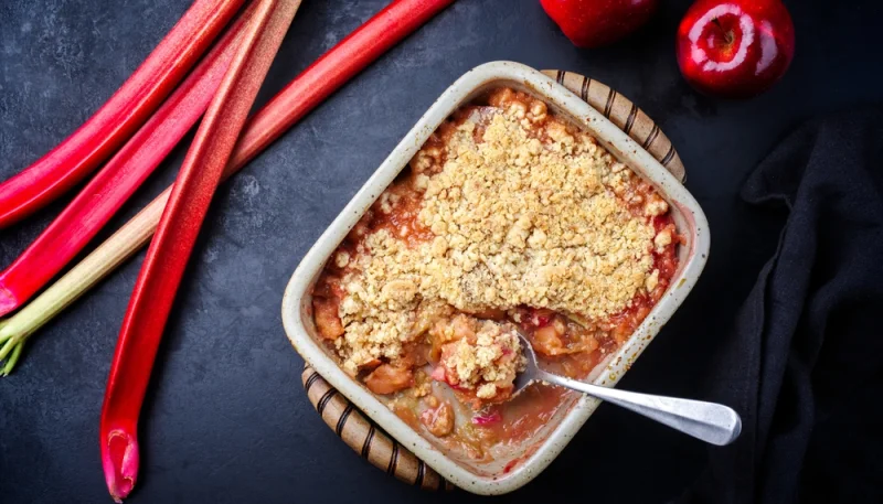 🍏 Crumble pommes rhubarbe