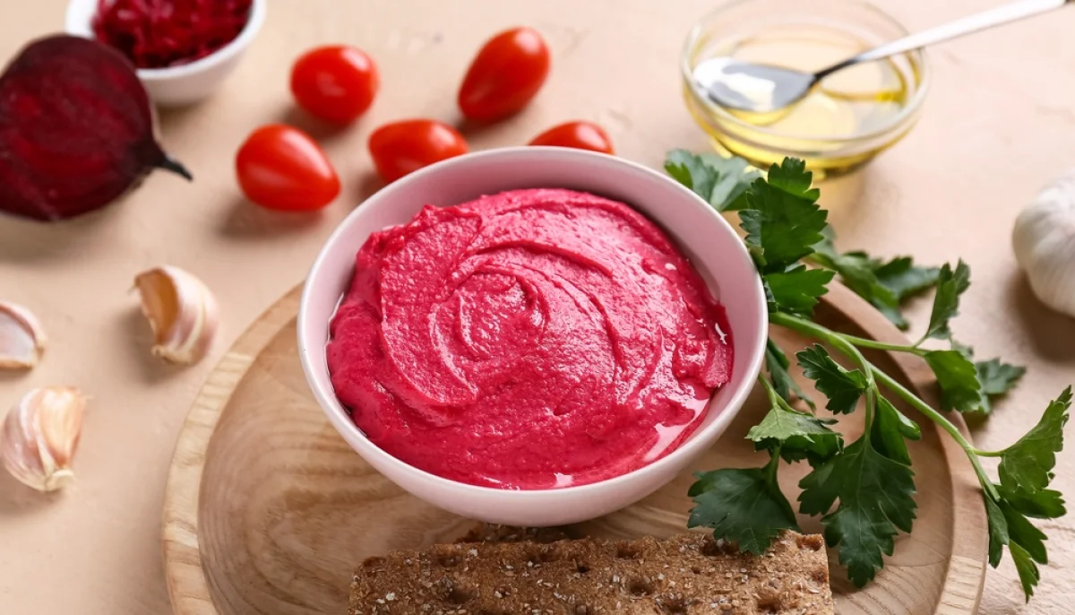 🥣Houmous rose à la betterave