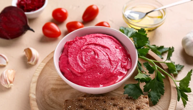 🥣Houmous rose à la betterave