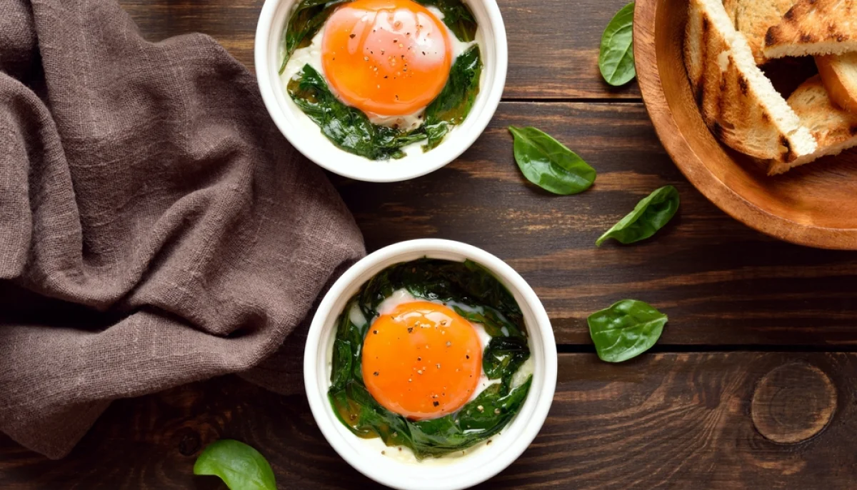 🥚 Œufs cocotte aux épinards