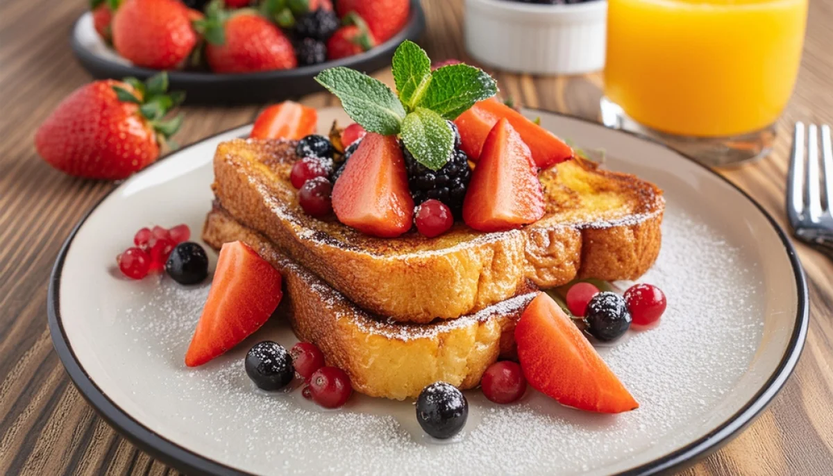 🍓Pain perdu aux fruits rouges