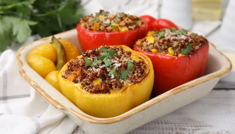 🌶️Poivrons farcis au quinoa et légumes