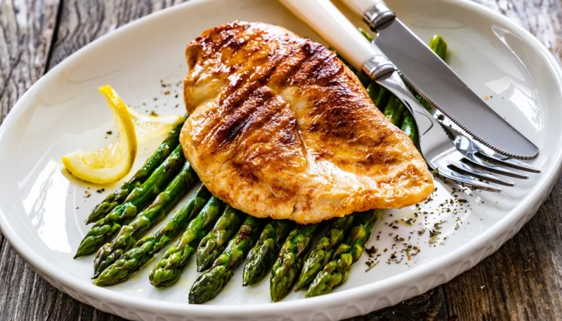 🍗Poulet rôti aux asperges