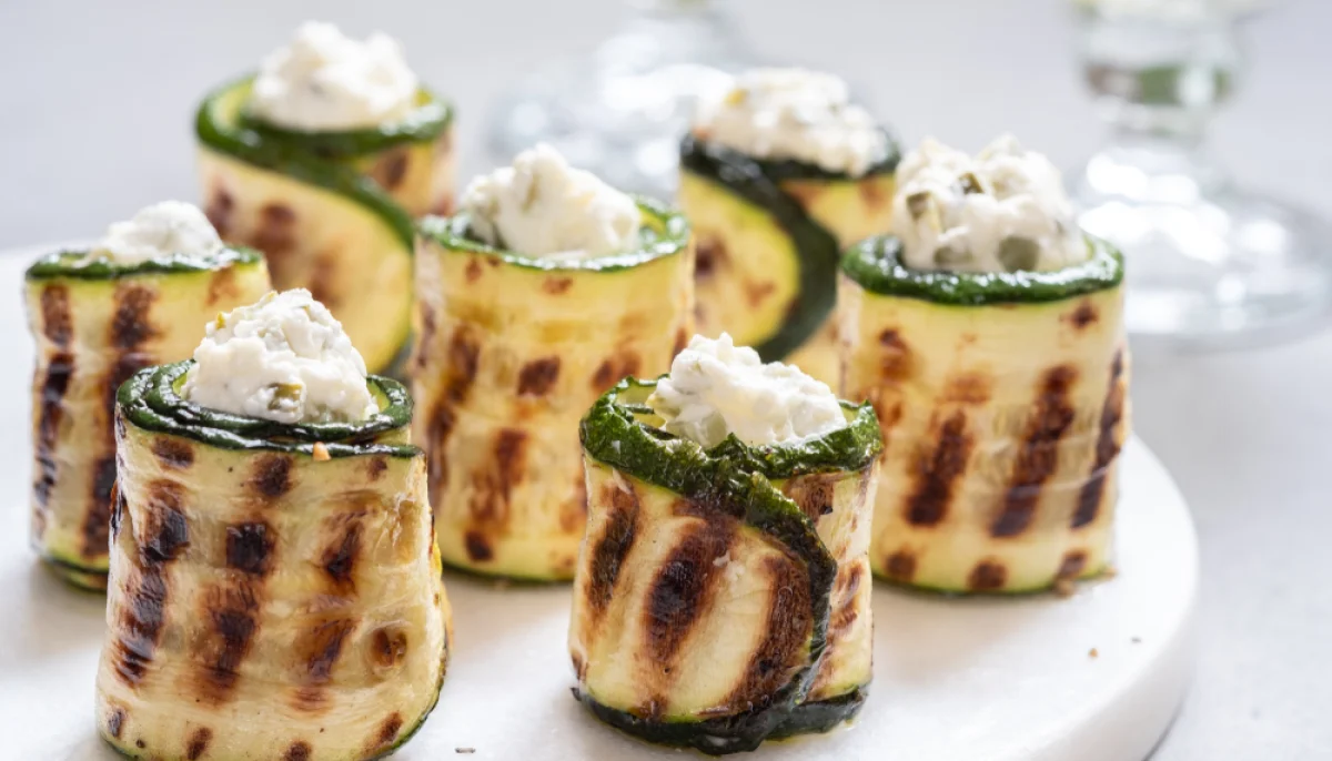 🥒Roulés de courgette au fromage frais