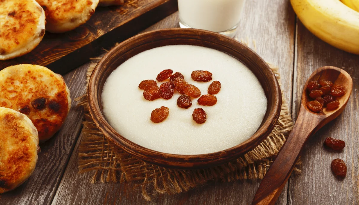 🍚Semoule au lait et raisins