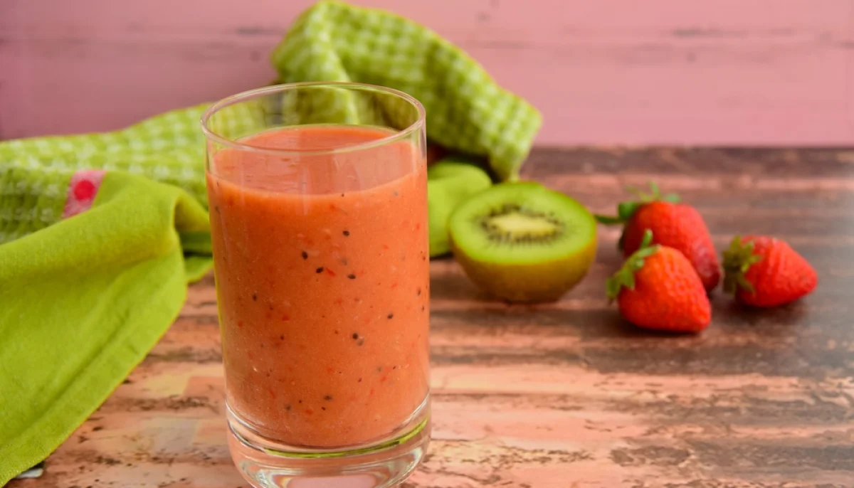 🥝🍓 Smoothie fraise kiwi healthy