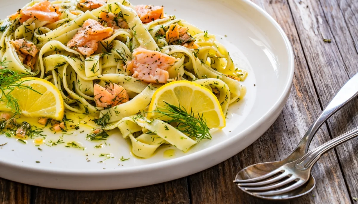 🍝Tagliatelles au saumon fumé