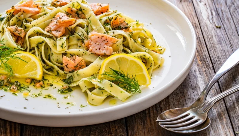 🍝Tagliatelles au saumon fumé