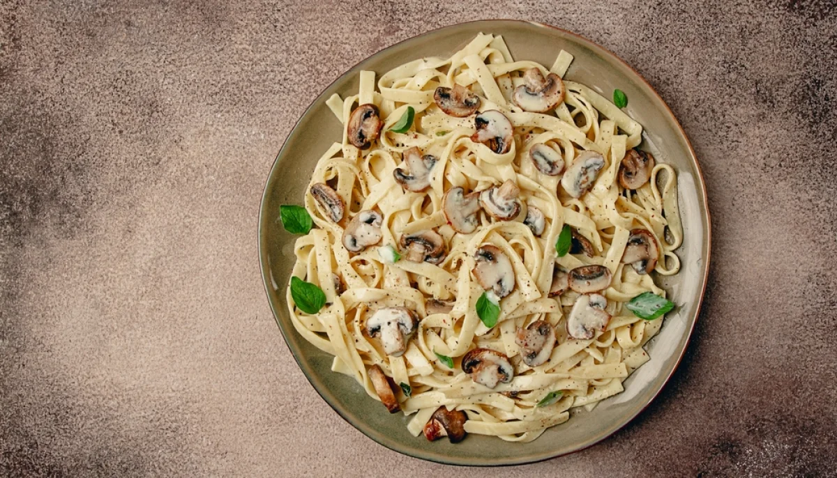 🍝 Tagliatelles aux champignons et crème