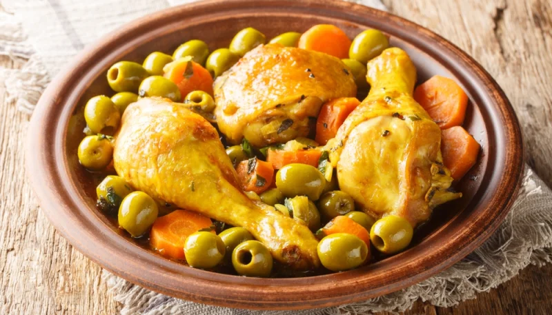 🍗Tajine de poulet aux olives facile