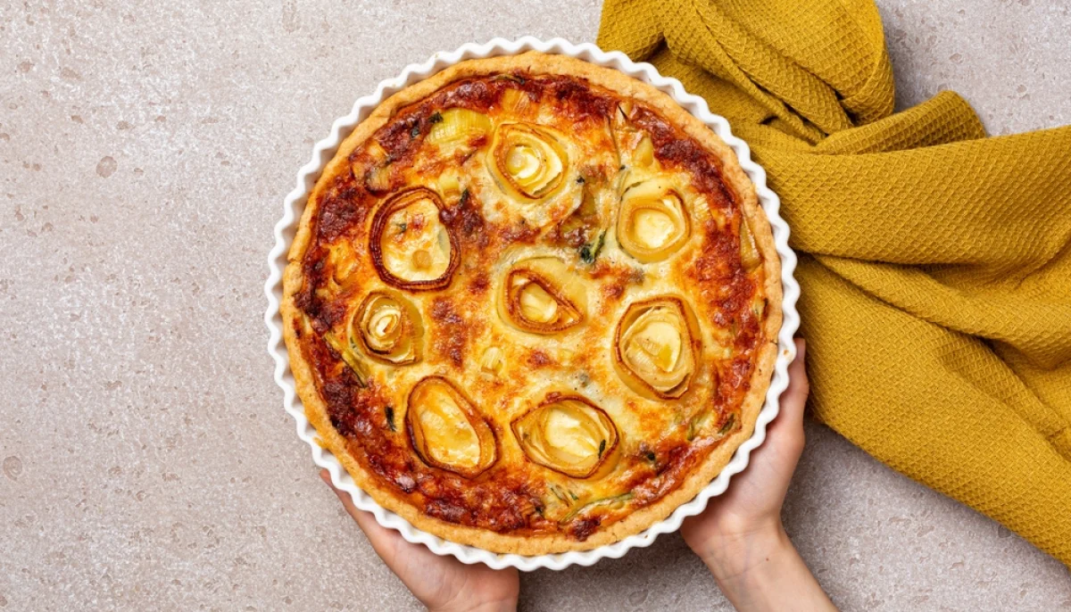 🥧Tarte fine aux poireaux et moutarde