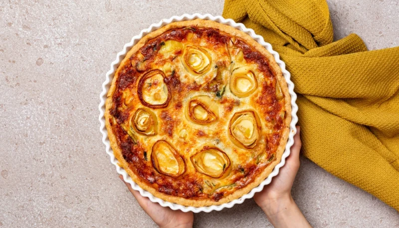 🥧Tarte fine aux poireaux et moutarde