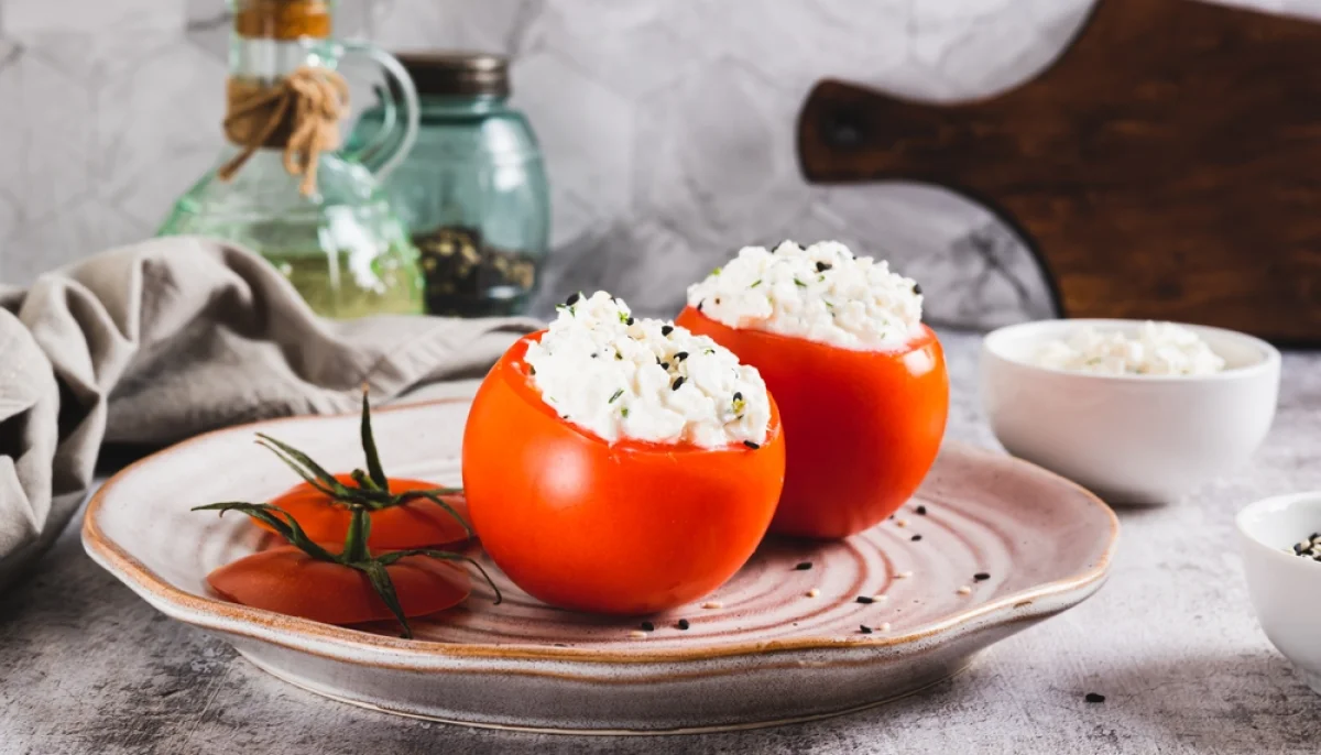 🍅Tomates farcies au fromage frais et herbes