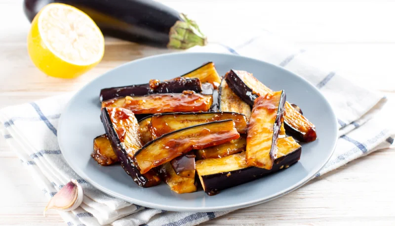 🍆Aubergines rôties au miel