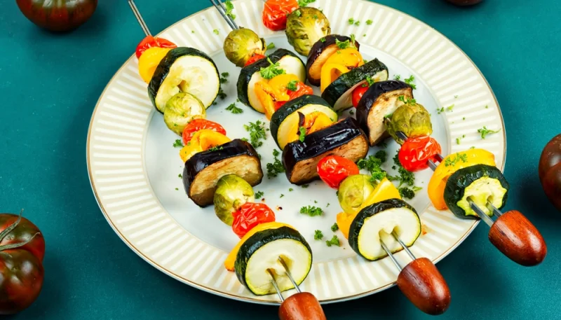 🍢Brochettes de légumes grillés