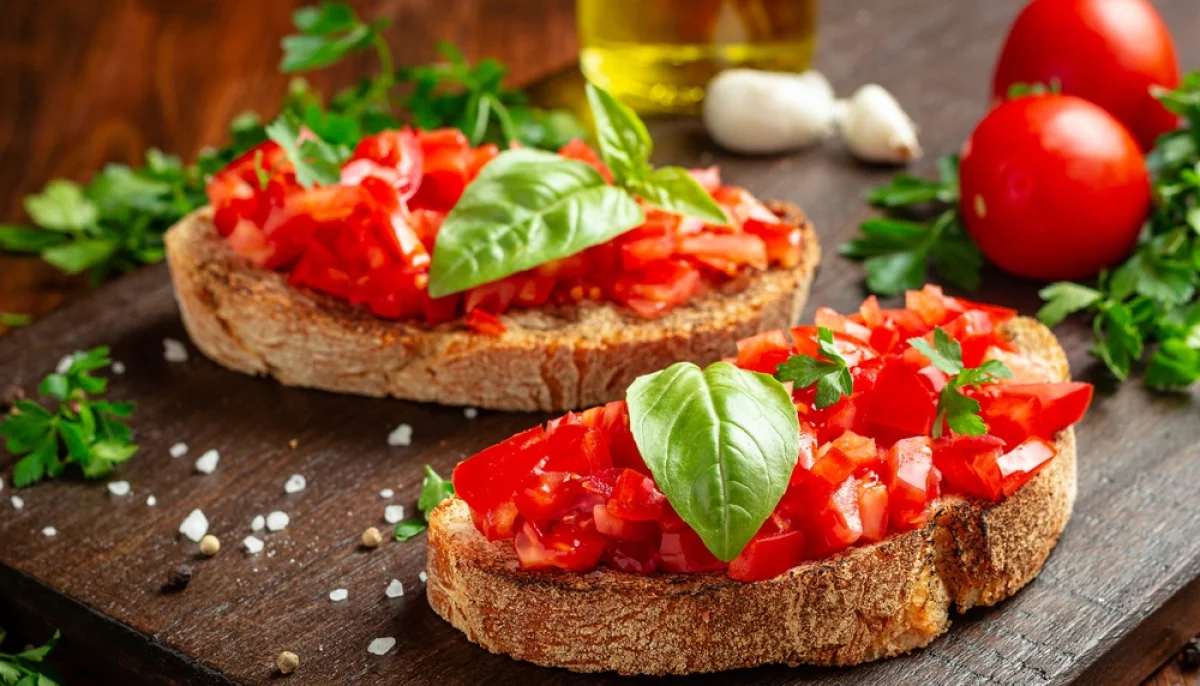 🍅Bruschetta tomate ail basilic