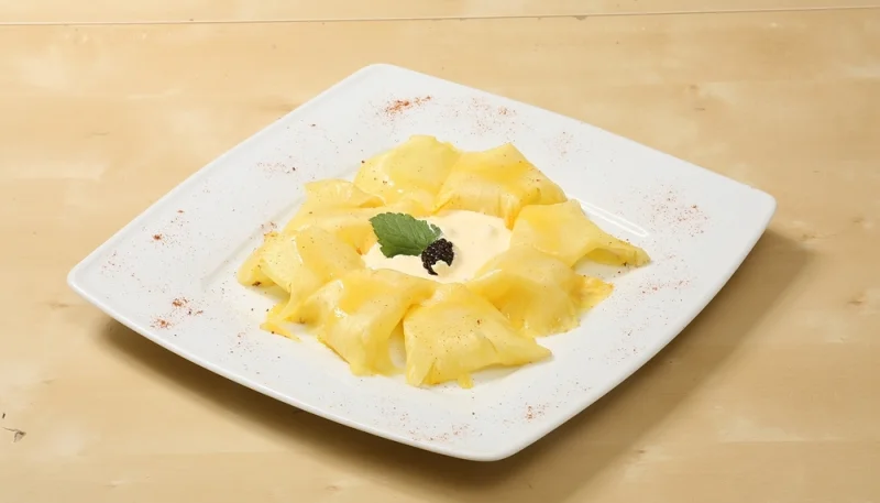 🍍Carpaccio d’ananas frais