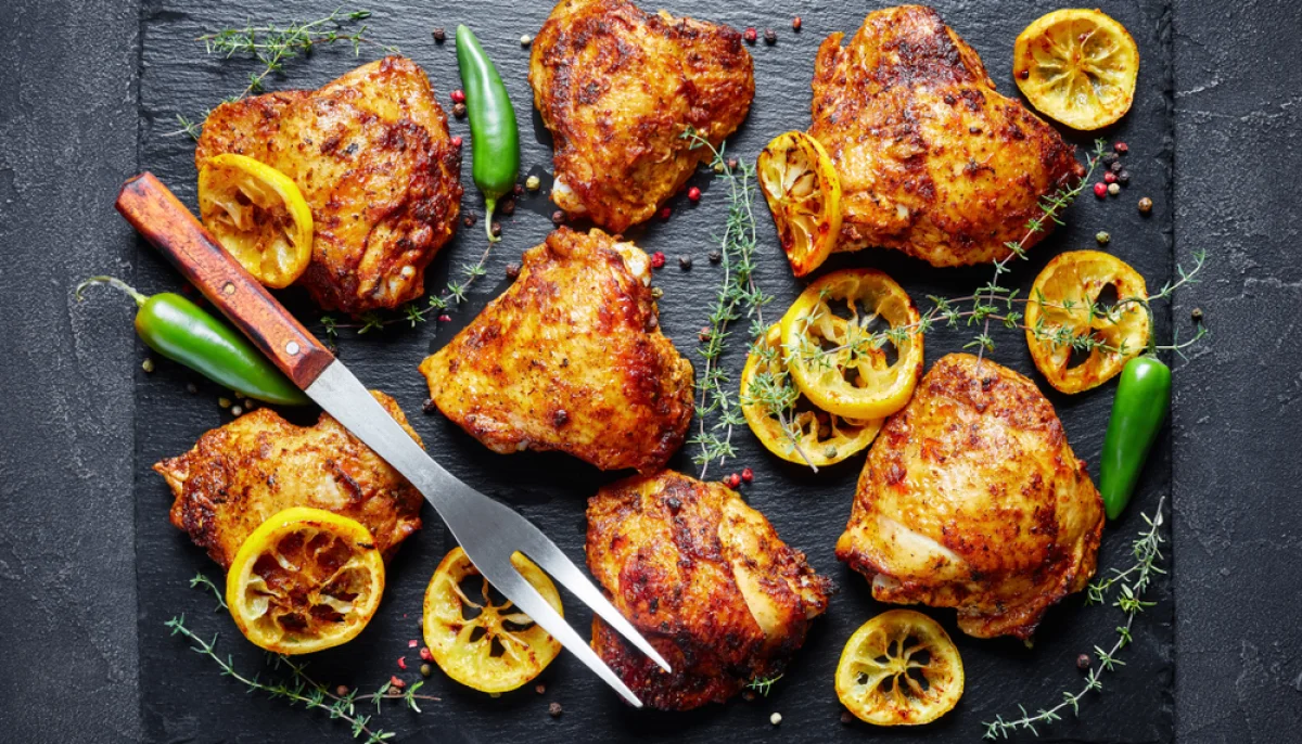 🍗 Cuisses de poulet rôties au citron et thym