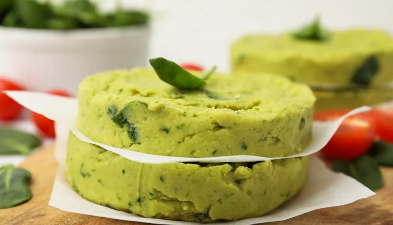 🌱Galettes de pois chiche et épinards