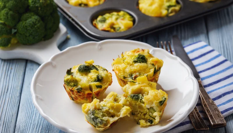 🧁Muffins salés brocoli & fromage
