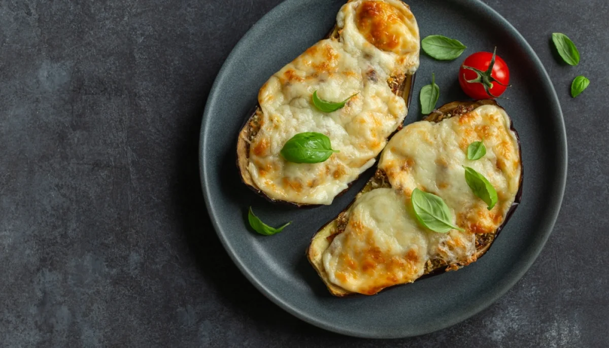 🍆Parmigiana d'aubergine farcie au fromage