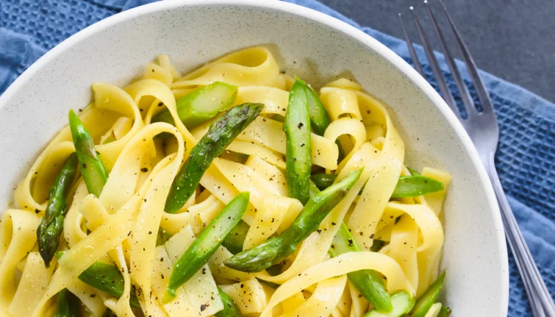 🍝Pâtes aux asperges et citron maison