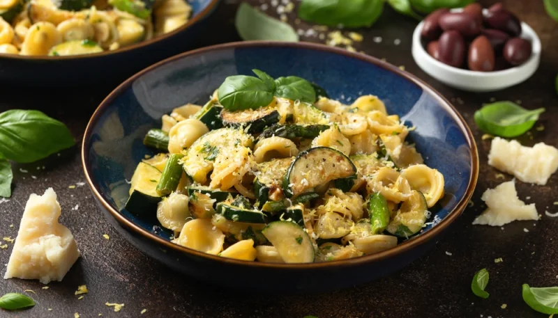 🍝Pâtes courgettes parmesan