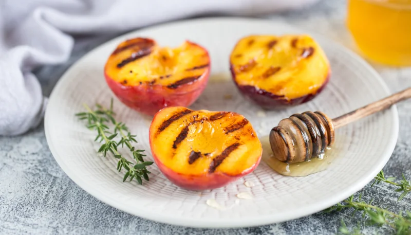 🍑Pêches rôties au miel