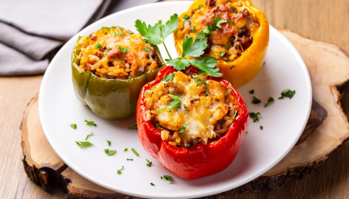 🌶️Poivrons farcis au riz et légumes